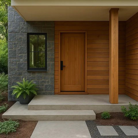 Model Teras Rumah Tanpa Keramik yang Estetik/AI