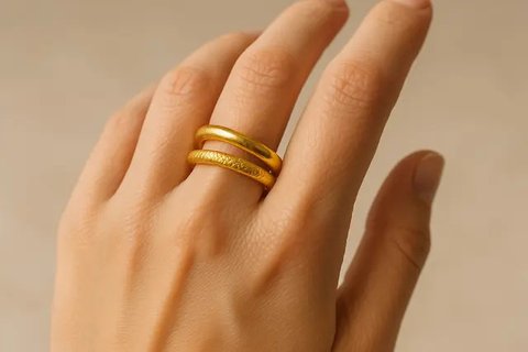Model Cincin Lilit Emas 24 Karat yang Unik dan Stylish