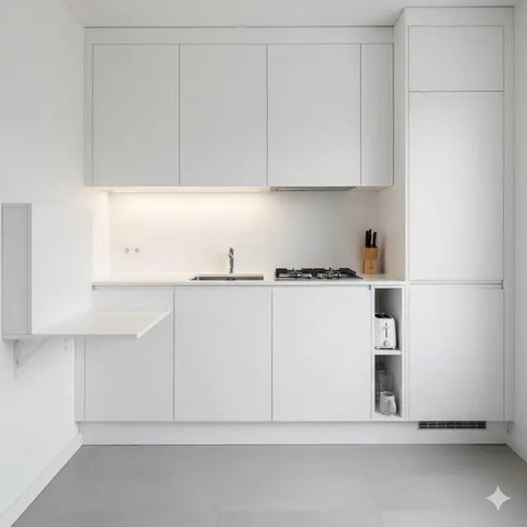 Inspirasi Desain Dapur Kecil Sederhana untuk Rumah Modern. Gemini