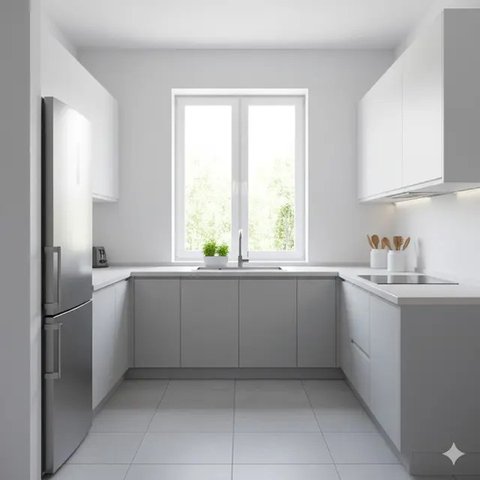 Inspirasi Desain Dapur Kecil Sederhana untuk Rumah Modern. Gemini
