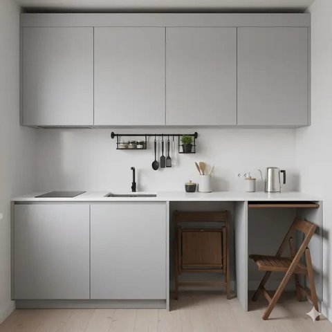Inspirasi Desain Dapur Kecil Sederhana untuk Rumah Modern. Gemini