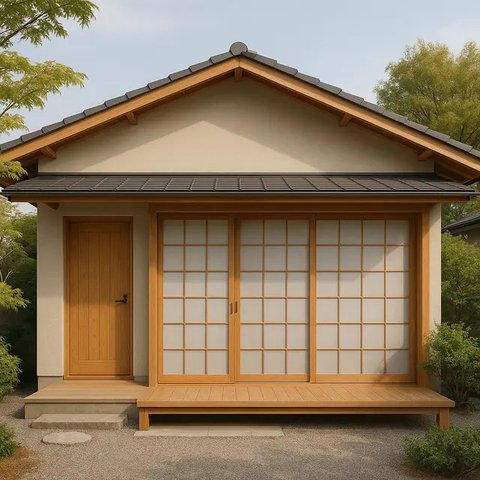 7 Desain Rumah Minimalis Gaya Jepang Modern 1 Lantai yang Simpel, Estetik dan Menenangkan (sumber:AI)
