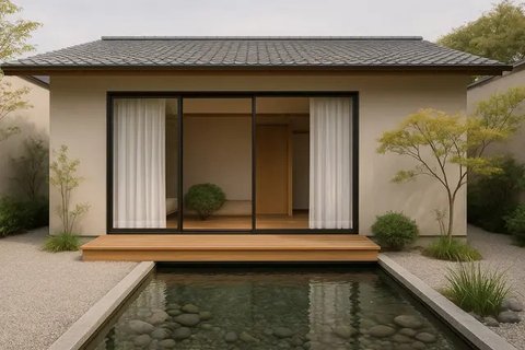 7 Desain Rumah Minimalis Gaya Jepang Modern 1 Lantai yang Simpel, Estetik dan Menenangkan (sumber:AI)