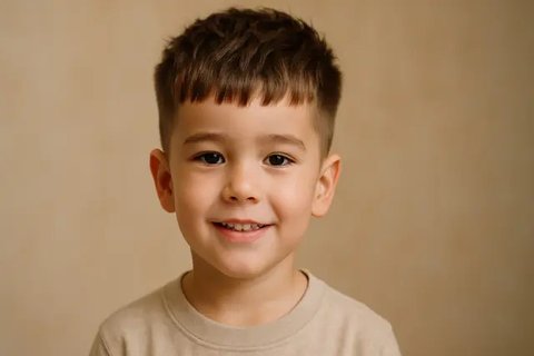 Model Rambut Poni Anak Laki-Laki ala Korea (created by AI)