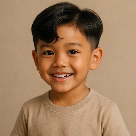 Model Rambut Poni Anak Laki-Laki ala Korea (created by AI)