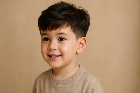 Model Rambut Poni Anak Laki-Laki ala Korea (created by AI)
