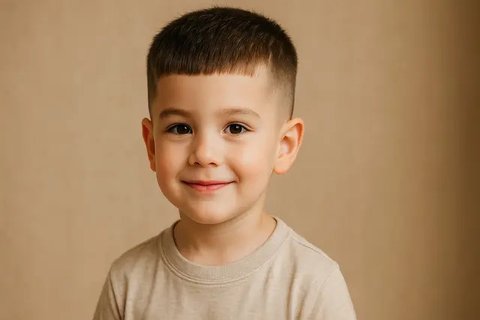 Model Rambut Poni Anak Laki-Laki ala Korea (created by AI)
