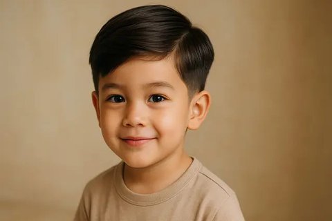 Model Rambut Poni Anak Laki-Laki ala Korea (created by AI)