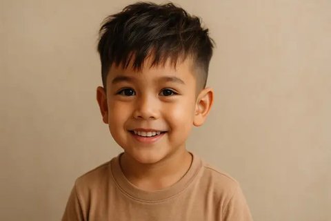Model Rambut Poni Anak Laki-Laki ala Korea (created by AI)