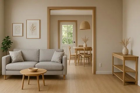 7 Desain Ruang Tamu 3x4 Pintu Tengah, Solusi Estetik untuk Rumah Minimalis (sumber:AI)