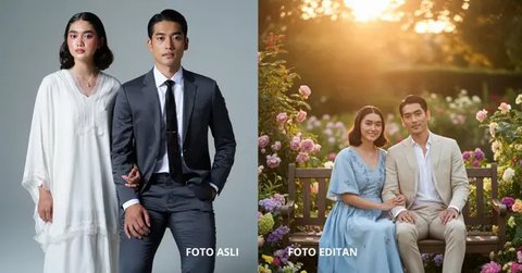 Edit Foto Gemini AI bareng pacar (Foto: Reve Art AI dan Gemini AI)