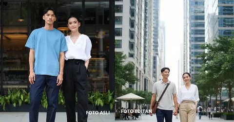 Edit Foto Gemini AI bareng pacar (Foto: Reve Art AI dan Gemini AI)