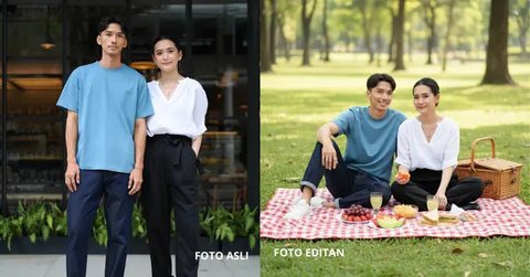 Edit Foto Gemini AI bareng pacar (Foto: Reve Art AI dan Gemini AI)