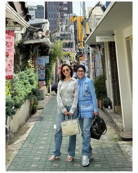 Nikita Willy liburan di Korea Selatan bareng keluarga. [IG: @yorafebrina]