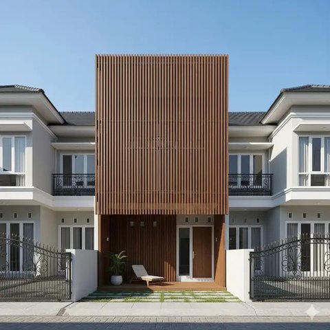 Model Rumah Tipe 72 di Lokasi Perumahan Modern (Gemini)