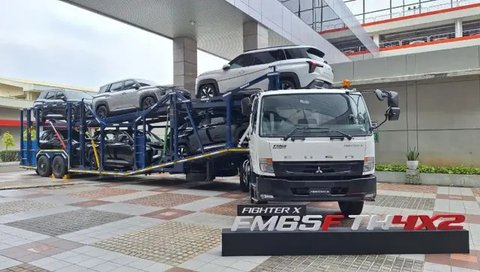 Mitsubishi Fuso Luncurkan Fighter X FM65F Tractor Head, Harga Rp 943,540 Juta (Arief A/Liputan6.com)