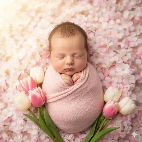 Prompt Gemini AI Viral Edit Foto Bayi Baru Lahir ala Fotografer Profesional (Gemini)