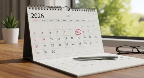 Ilustrasi kalender 2026. Foto: Gemini