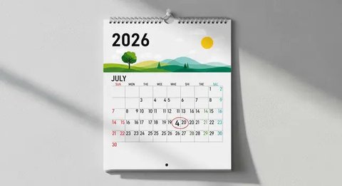 Ilustrasi kalender 2026. Foto: Gemini