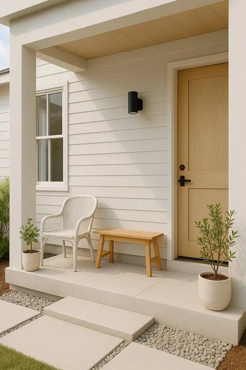 Model Teras Minimalis Depan Rumah Sempit Lahan Terbatas/AI