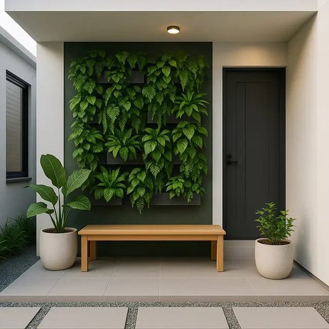 Model Teras Minimalis Depan Rumah Sempit Lahan Terbatas/AI