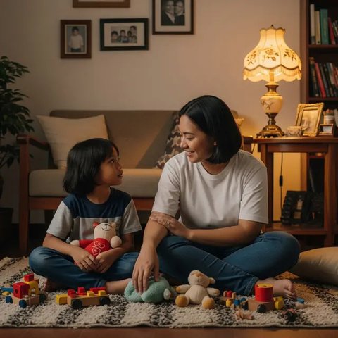 Prompt AI Edit Foto Gabungkan Masa Kecil dan Masa Kini (AI)