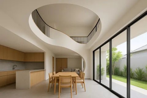 Void Kecil tapi Cantik di Rumah Mungil (Foto: AI)