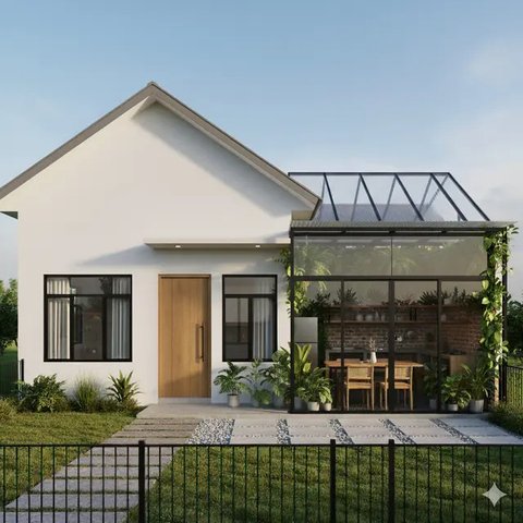 Rumah Model Dapur Samping (AI)