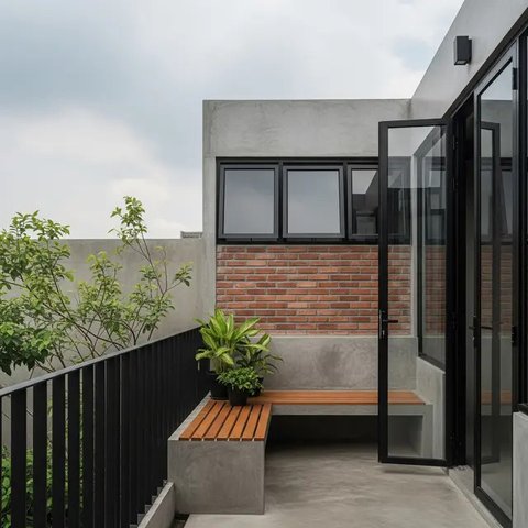 Inspirasi Teras Instagramable untuk Konten. (Foto: Gemini AI)