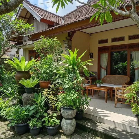 Inspirasi Teras Instagramable untuk Konten. (Foto: Gemini AI)