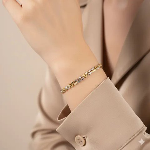 8 Model Gelang Emas 1 Gram 18K Terbaru 2025 yang Simple dan Cantik, Cocok untuk Gaya Sehari-hari (foto: GeminiAI)