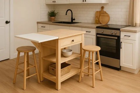 7 Model Kitchen Island di Dapur Kecil, Solusi Fungsional & Estetik (sumber:AI)