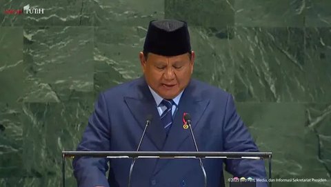 Presiden Indonesia Prabowo Subianto pada Selasa (23/9/2025) menyampaikan komitmen Indonesia untuk menjadi pilar solidaritas global (Dok. United Nations).