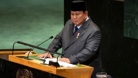 Presiden RI Prabowo Subianto menghadiri Konferensi Internasional Tingkat Tinggi di Gedung Majelis Umum Perserikatan Bangsa-Bangsa (PBB). (Biro Pers Sekretariat Presiden)