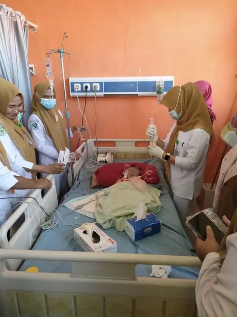 Balita berusia 1 tahun 8 bulan yang menderita gizi buruk di Bengkulu. (Dok. Istimewa)