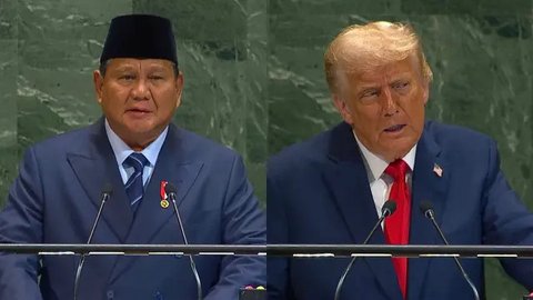 Presiden AS Donald Trump memuji pidato Presiden Prabowo Subianto dalam Sidang Majelis Umum ke-80 PBB. (Tangkapan Layar)