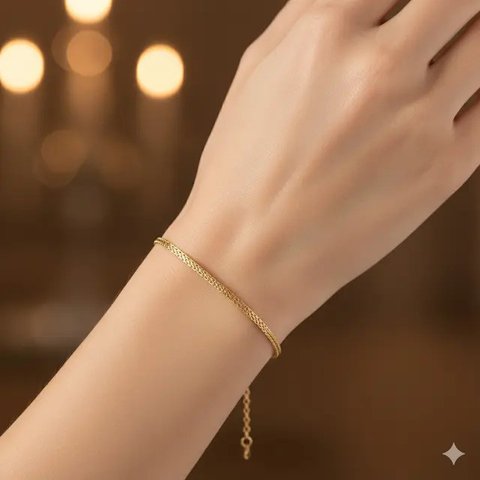 Inspirasi Gelang Rantai Emas 22 Karat 2 Gram (created by AI)