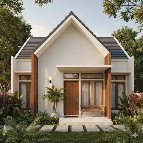 Rumah Sederhana 6x12 Atap Pelana/Gemini AI