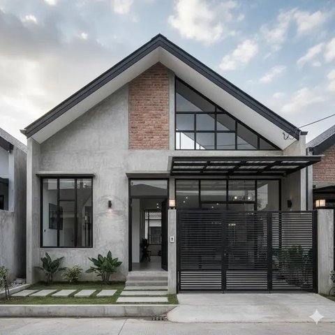 Rumah Sederhana 6x12 Atap Pelana/Gemini AI