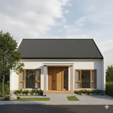 Rumah Sederhana 6x12 Atap Pelana/Gemini AI