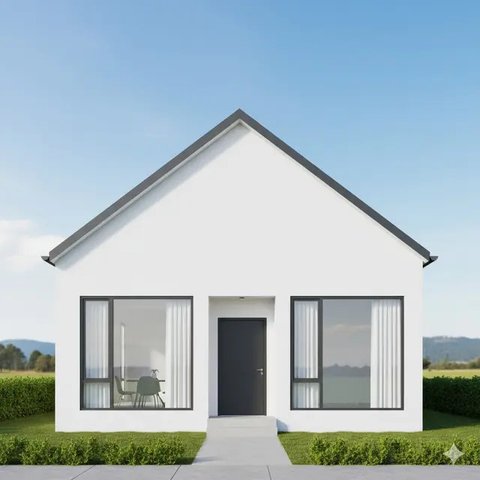 Rumah Sederhana 6x12 Atap Pelana/Gemini AI