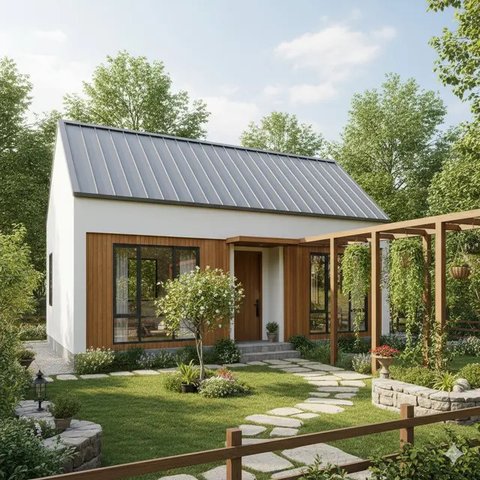 Rumah Sederhana 6x12 Atap Pelana/Gemini AI