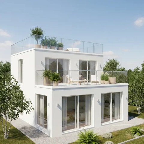 Desain Rumah 6x12 dengan Rooftop. Gemini