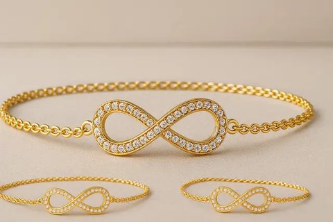 Gelang Figaro Timeless/Model Gelang Emas 22 Karat 3 Gram (Sumber: gemini.com)