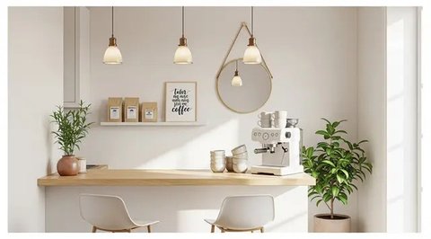 Sudut dapur jadi kafe kekinian ala Instagramable. Foto: Gemini