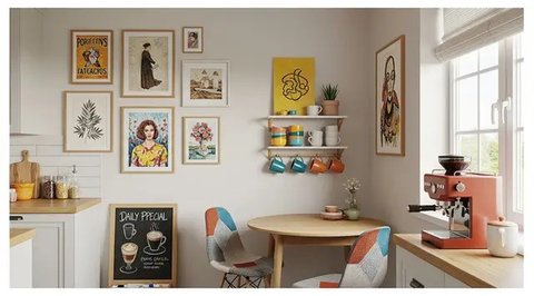 Sudut dapur jadi kafe kekinian ala Instagramable. Foto: Gemini