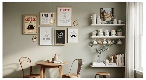 Sudut dapur jadi kafe kekinian ala Instagramable. Foto: Gemini