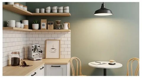 Sudut dapur jadi kafe kekinian ala Instagramable. Foto: Gemini