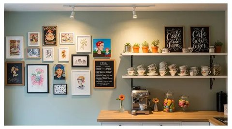 Sudut dapur jadi kafe kekinian ala Instagramable. Foto: Gemini