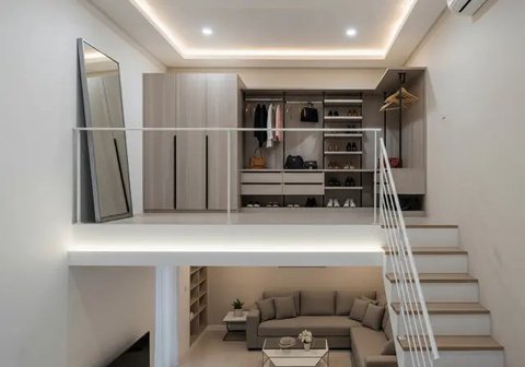Inspirasi Interior Rumah Mezzanine Terbuka dan Lega (Sumber: gemini.com)